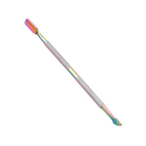 Pousse-cuticules double face multicolores avec manche russe en acier à haute teneur en carbone pour usage professionnel - Product Image 2