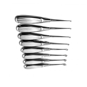 Juego de Curetas Óseas Volkmann de 8 Piezas, Instrumentos Quirúrgicos Ortopédicos de Acero Inoxidable para Procedimientos Óseos y de Tejidos - Product Image 2