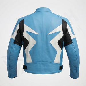 Chaqueta de Motociclista de Cuero Genuino para Hombre de la Mejor Calidad, Nueva Colección de Invierno, Chaquetas de Motocicleta con Protecciones Desmontables Personalizadas - Product Image 2