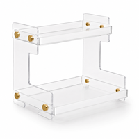 Organisateur de rangement intérieur en acrylique transparent personnalisable, écologique, recyclable, finition résistante à l'eau, facile à assembler