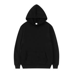 Sweat-shirt à capuche noir surdimensionné avec impression de logo personnalisée, meilleure qualité, polaire d'hiver, pour hommes adultes - Product Image 3