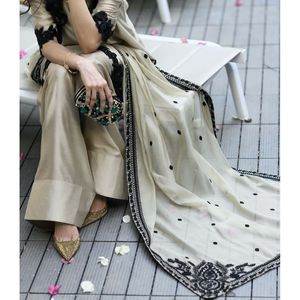 Hermoso conjunto de Top y traje Salwar para mujer con Fancy Dupatta para fiestas - Product Image 4