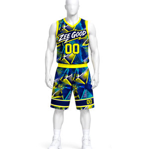 Ensemble de maillots de basket-ball sublimés personnalisés, unisexe, col en V, sans manches, impression du nom de l'équipe, 00, coupe athlétique toute saison - Product Image 2