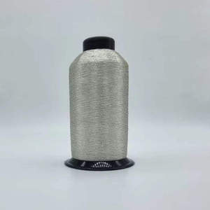 ไหมปักอินเดีย SHREE VIDHATA JARI ไหมไนลอนเมทัลลิก 1001 เส้นใย 110 ดีเนียร์ สีเงิน ความยาว 3800 เมตร สำหรับถักมือและทอผ้า แบบ MX - Product Image 1