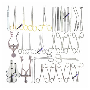 Ensemble d'instruments chirurgicaux d'otothérapie – Kit de chirurgie auriculaire 41 pièces - Product Image 1