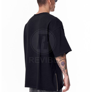 เสื้อยืดโอเวอร์ไซส์ผ้าฝ้าย 100% ระบายอากาศ แห้งเร็ว เนื้อผ้านุ่ม สีสันตามสั่ง ดีไซน์ล่าสุด สำหรับกิจกรรมกลางแจ้ง - Product Image 4