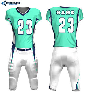 Uniforme de Fútbol Americano de Manga Corta con Protección UV UPF 50+ de Material Antibacterial de Spandex/Poliéster que Absorbe la Humedad - Product Image 5