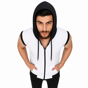 Chaleco Deportivo Personalizado para Hombre, Sin Mangas, con Cierre, Ligero, para Entrenamiento, Ropa Deportiva con Capucha, OEM, Marca Privada - Product Image 1
