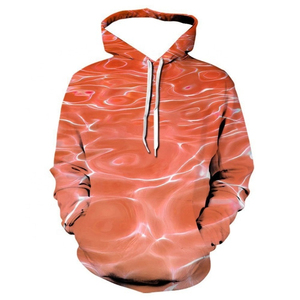 Sweat-shirt à capuche pour homme, imprimé feuilles beige, coupe classique, décontracté, pour l'automne, tricoté, respirant, 100% coton, en molleton - Product Image 4