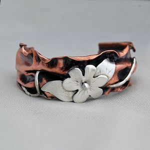 Minimalist Copper <b>Bracelet</b> Modern and Clean <b>Crystal</b> Fashion Accessory - Product Image 4
