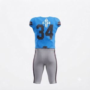 Conjunto de Jersey de Fútbol Americano para Hombre, Cuello en V, Estampado por Transferencia de Calor, 100% Poliéster, Cómodo para Todas las Temporadas, RIVIAN ATLANTIC - Product Image 3