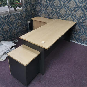 Bureau de direction moderne et fonctionnel de 1,80 m en mélaminé élégant, table de bureau pour cadres, salles d'étude, système de bureau AY - Product Image 4