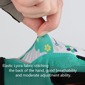 Guantes de Ciclismo de Verano, Medios Dedos, Impermeables, Resistentes al Viento, con Acolchado de Gel y Cierre de Velcro para Ciclismo de Montaña y Carretera - Product Image 4