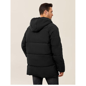เสื้อแจ็คเก็ตพาร์กาแบบหนา 70% สำหรับฤดูหนาว รุ่น Solid International Reversible Plus Size Luxury Thermal Hooded พร้อมซับในผ้าฝ้าย - Product Image 6