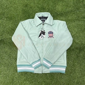 Men's Sheep Skin Leather Avirex Winter <b>Jacket</b> Genuine Eco-Friendly Reversible Breathable Windproof Stand Collar - Product Image 1