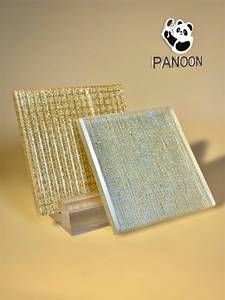 แก้วใสศิลปะด้วยสำเนียงทองสำหรับบ้านสุดหรูและโครงการเชิงพาณิชย์ - Product Image 4