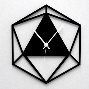 Wholesale Luxury Geometric Metal Wall <b>Clock</b> Modern Minimalist <b>Silent</b> Iron <b>Clock</b> For Living Room Home Office Decorative Art - Product Image 1