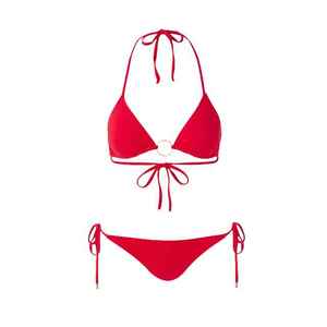 Traje de Baño Clásico con Rayas, Sin Varillas, Agradable al Tacto, Ligero y Suave, Ropa de Playa para Mujer, Bikini - Product Image 1