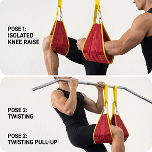New <b>Ab</b> Sling Strap Hanging Leg Raise Abdominal Arm Support Muscle Fit Building Padded Arm Support Slings Straps - Product Image 6
