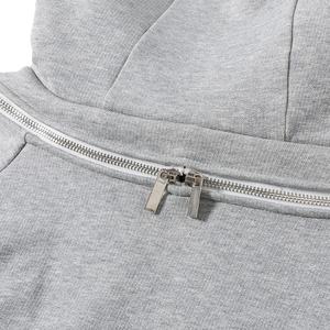 <b>Y2K</b> <b>Streetwear</b> Fashion Oversized Hooded Stylish Zipper Hoodies for Men Custom Logo Winter Hip Hop Symmetrical Unisex Sweatshirts - Product Image 6