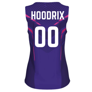 Low MOQ Custom Printed Sleeveless Dodgeball Jersey Women Elastic Performance Fit Team Uniform Factory Supplier Ladies Sports - Product Image 2