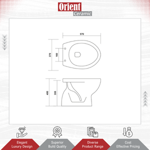 Fournisseur leader vendant des toilettes WC en céramique blanche de haute qualité pour usage domestique et commercial, à poser au sol. - Product Image 2