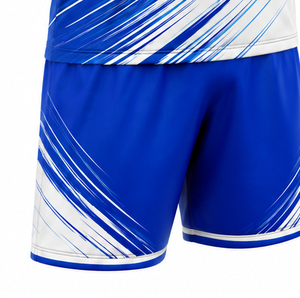 ชุดฟุตบอลแบบกำหนดเอง เสื้อฟุตบอล กางเกงขาสั้น พิมพ์ลายแบบ Sublimation ชุดทีม OEM เสื้อผ้ากีฬาแห้งเร็วสำหรับฤดูร้อน ขายส่ง - Product Image 4