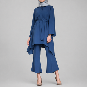 เดรสมุสลิมสำหรับผู้หญิงเดรสอาบายาเนื้อนุ่มโลโก้แบบใหม่ - Product Image 1