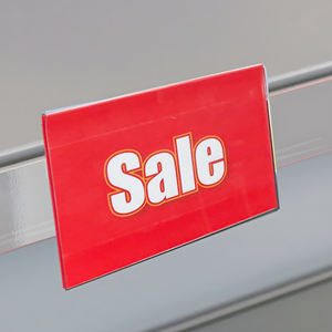 Tag <b>Holder</b> Free Design Price Labels Wholesale Custom Acrylic Label Shelf Talkers for Supermarket Shelves - Product Image 2