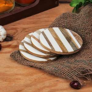 Latest Design Resin Inlay Coaster Set MDF Coaster Resin Coaster MDF Resin Inlay Coaster Place Mats at very low factory Price - Product Image 6