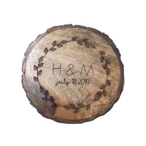 Vente en gros de 4 sous-verres écologiques durables en bois de manguier naturel Logo personnalisable Style européen classique pour - Product Image 2