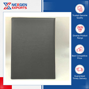 Porte-documents en cuir PU fait main de qualité supérieure, le plus vendu, avec poches et clip magnétique, fabriqué en Inde - Product Image 4