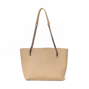 Sac à main pour femme avec deux sangles à chaîne, spacieux, personnalisable, grande capacité, fabriqué en cuir véritable durable et imperméable - Product Image 5