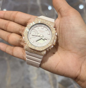 Reloj Unisex Shreeji Jewels de Acero Inoxidable Blanco con Bisel de Cristal, Movimiento Mecánico, GPS, Alta Calidad, Resistente al Agua 3BAR, 42mm - Product Image 4