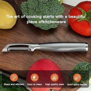 For Ultra Sharp I Type Vegetable <b>Peeler</b> 304 Stainless Steel Blade Silver Chrome Finish for <b>Potatoes</b> Heavy Duty Fruit Vegetable - Product Image 3