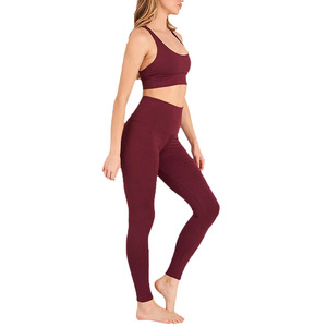 Wholesale Price Adults Girls Full Length Workout Gym Leggings Comfortable Breathable Seamless Soft Stretchy Yoga Pants Female - Product Image 5