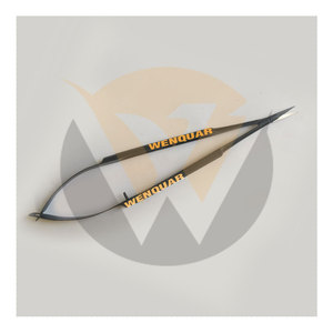 Porte-aiguille Castroviejo en acier inoxydable noir de qualité supérieure, ciseaux de 18 cm, forceps chirurgical, fournisseur professionnel Wenquar - Product Image 4