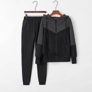 Women Two Piece Tracksuit Set Retro Color Block Crop <b>Zip</b> <b>Up</b> <b>Jacket</b> High Waist Wide Leg Sweatpants Streetwear Jogging Sportswear - Product Image 2