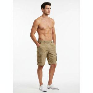 Shorts de sport personnalisés toutes saisons, élégants et tendance, à taille élastique, décontractés, multi-poches, respirants, pour l'été et les activités de plein air - Product Image 3
