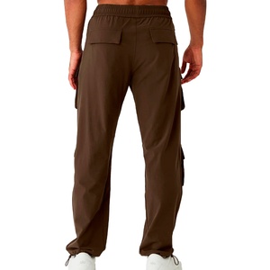 Wholesale 2025 Men's Casual Cargo <b>Pants</b> High Quality with Fashionable Pockets and Elastic Waist Knee Length ODM Supply - Product Image 5