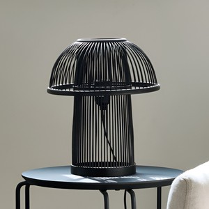 Lámpara de mesa de bambú, lámpara de noche, iluminación interior para sala de estar, hermosas lámparas de escritorio naturales - Product Image 4