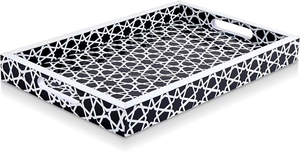 Plateau de service rectangulaire de fruits secs fait à la main de meilleure qualité Conception d'incrustation d'os de buffle naturel pour la maison ou l'hôtel Nouvelle arrivée - Product Image 3