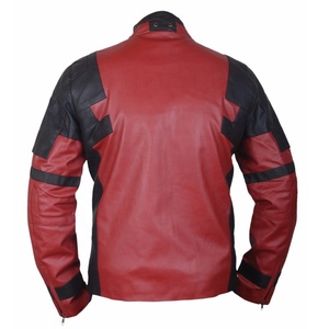 5KINGZ SPORTS Ryan Reynolds pour le film, moto, motard, cuir véritable, cuir de vache, coupe-vent, sportif, homme, cuir personnalisé OEM - Product Image 2