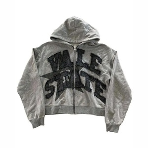 <b>Men's</b> Embroidered Hoodie Custom Logo Pullover Sweatshirt Streetwear Fashion Wholesale Private Label Manufacturer - Product Image 3