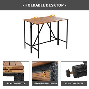 Vai per tutte le stagioni Set di mobili da giardino in legno di Acacia da esterno Set di mobili da giardino - Product Image 6