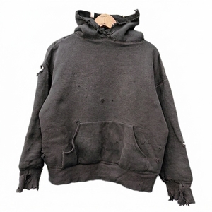 Sudadera con Capucha Personalizada, Estilo Hip-Hop, Lavado Ácido, Corte Regular, 100% Algodón, Felpa Gruesa de 500 g/m², para Hombre - Product Image 3