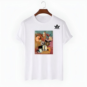 เสื้อยืดผู้ชายสีเขียวมะกอกลายการ์ตูนแมว แขนสั้น คอกลม ผ้าฝ้ายเจอร์ซีย์ 100% ทรงปกติ สวมใส่สบาย พิมพ์ลาย - Product Image 2