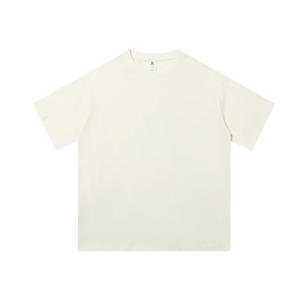 T-shirt décontracté pour homme, col rond, manches courtes, 100% coton jersey, coupe classique, couleur unie - Product Image 1