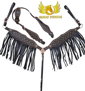 Selle Western de Luxe en Cuir Véritable Légère et Durable avec Collier de Poitrine et Têtière pour Cheval – Prête à l'Expédition - Product Image 1