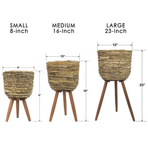 Maceta Cachepot Maceta Cestas tejidas decorativas Maceta decorativa para el hogar - Product Image 4